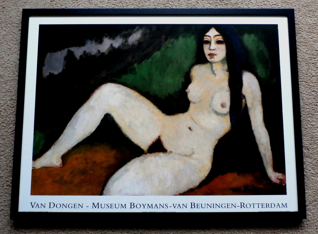 Kees van Dongen, Museum Boymans -van Beuningen, ingelijste offsetlitho kopen? Bied vanaf 90!