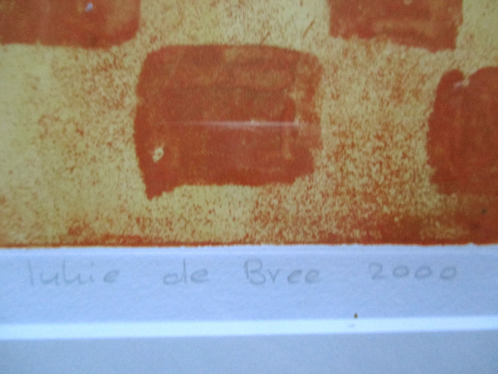 Lukie de Bree - Lukie de Bree, ingelijste ets, "Het gedroomde land" Barth-lijst kopen? Bied vanaf 45!