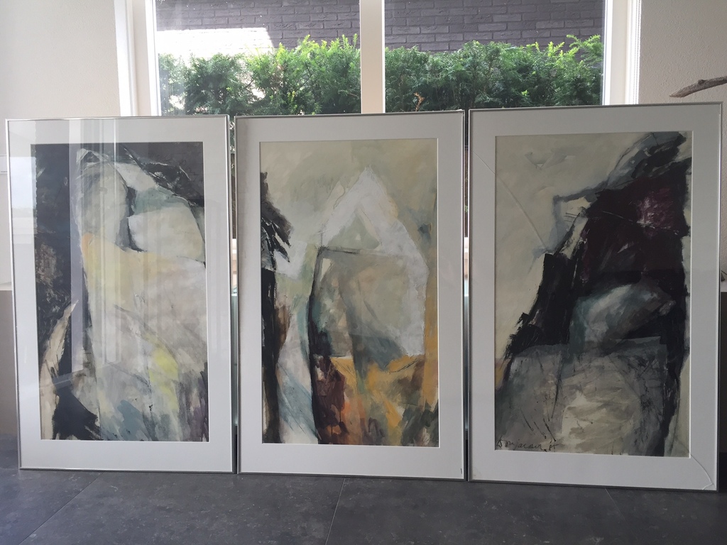 Angele Donjacour, Drieluik, Acryl kopen? Bied vanaf 600!