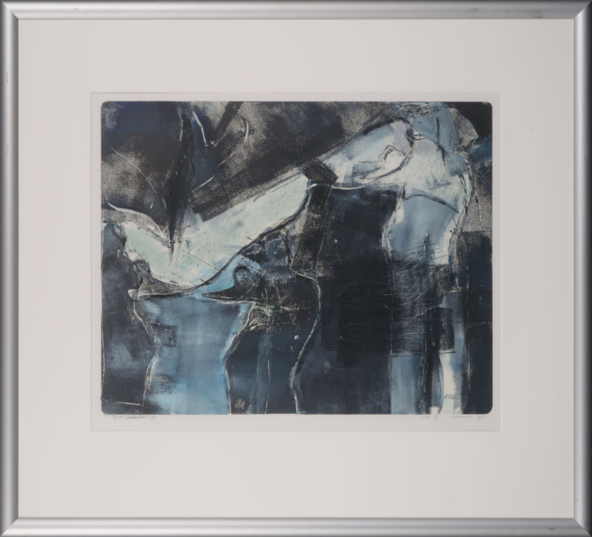 Onbekend gesigneerd: Gemengde techniek, Z.T. - Ingelijst kopen? Bied vanaf 1!