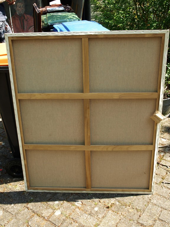 Acrylverf op doek – Naakte vrouw – 100 x 120 cm  kopen? Bied vanaf 100!