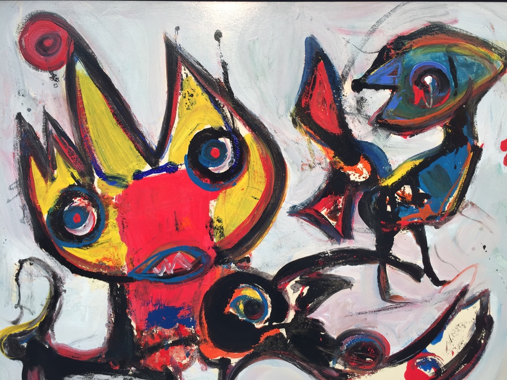 JAN TE WIERIK  Gemengde technieken op MDF verkocht voor € 1250!