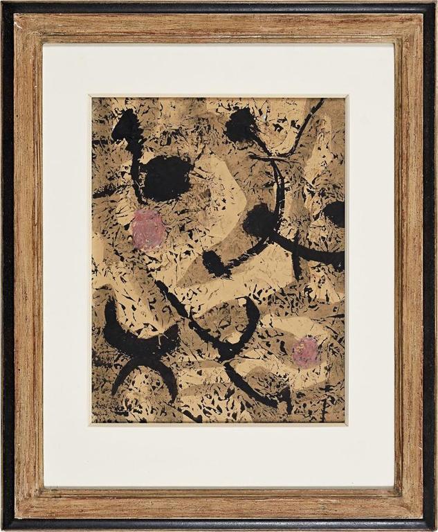 Laatste x! Willy Boers - gouache uit 1951 - zonder titel - ingelijst kopen? Bied vanaf 850!