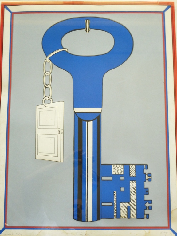 Ton Klop (Haagse School) , ingelijste zeefdruk: The key, 1969, handgesigneerd en genummerd kopen? Bied vanaf 1!