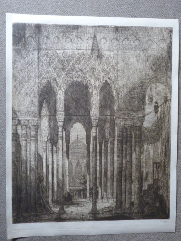 Marius Bauer - ets - Een oostersch paleis in Engelsch Indië verkocht voor € 285!