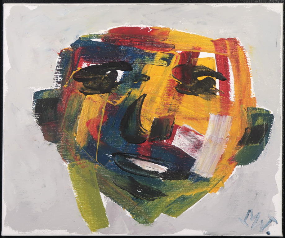 Martin van Wordragen: Olieverf op doek, Voetbalhoofd - Ingelijst kopen? Bied vanaf 400!