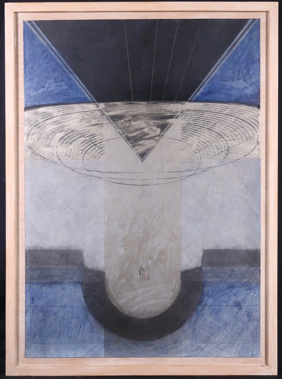 Edith Sont: Gemengde techniek op papier, Niemand kan zeggen.. - Ingelijst kopen? Bied vanaf 1!