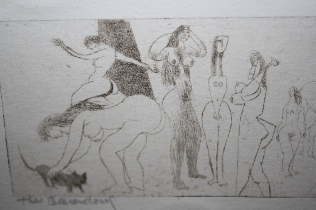 GROEP NAAKTEN CUBISTISCH van Beerendonk verkocht voor € 45!