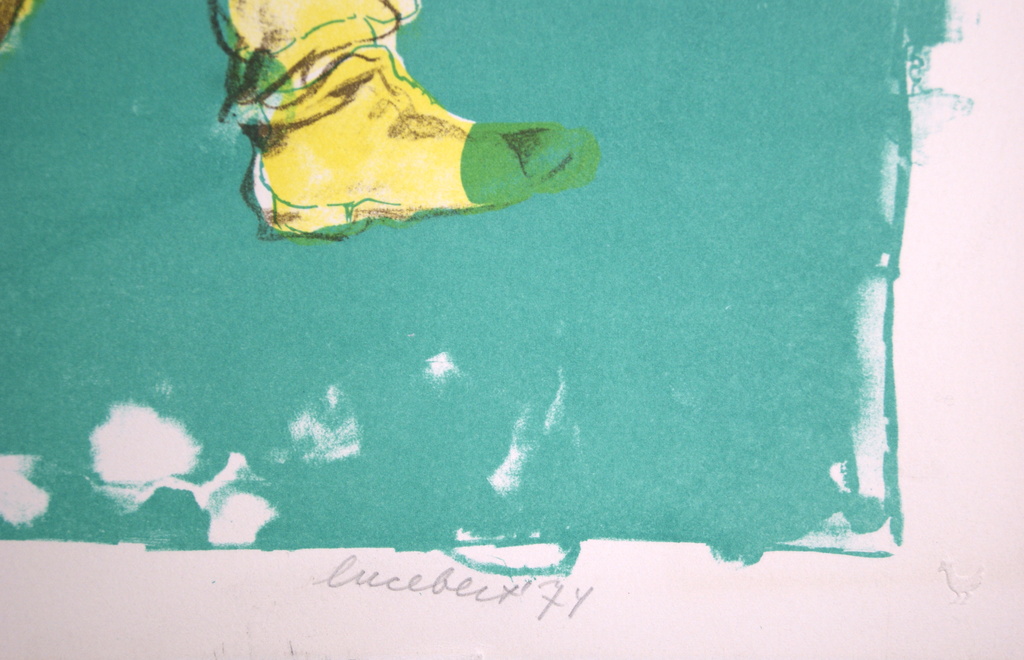 Lucebert, kleurenlitho, zonder titel kopen? Bied vanaf 85!