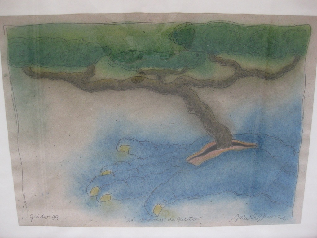 Mark Brusse, El Mano de Quito, Inkt en krijt op papier, 1999 kopen? Bied vanaf 400!