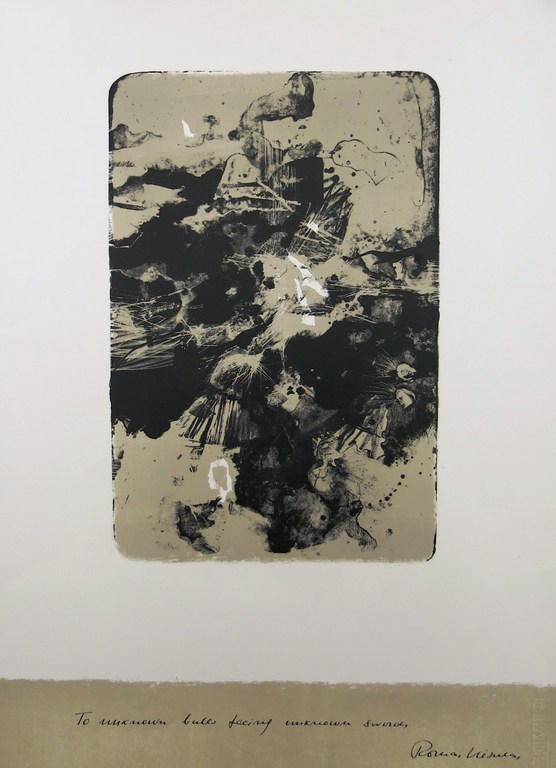 Romas Viesulas: Litho, To unknown bulls facing unknown swords kopen? Bied vanaf 1!