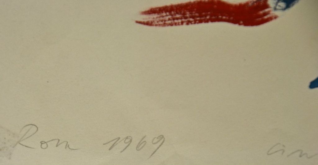 Hans Hiesberger: Aquarel. Abstracte compositie kopen? Bied vanaf 1!