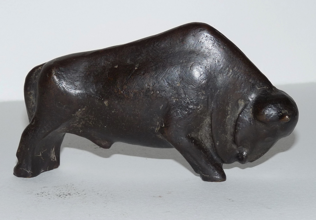 Fred Carasso, Bronzen beeld, Bizon kopen? Bied vanaf 375!