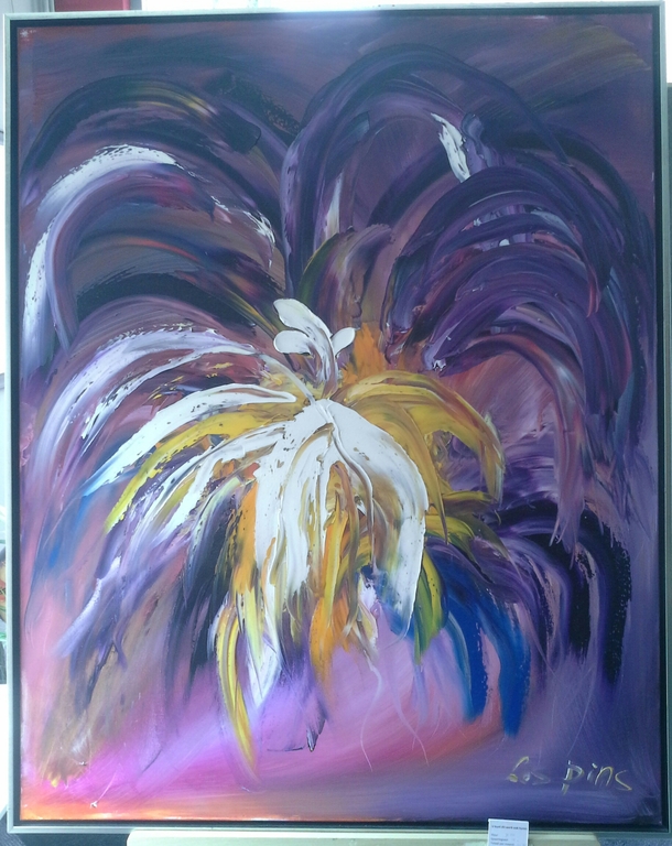 Olieverfschilderij van een franse schilder. verkocht voor € 35!