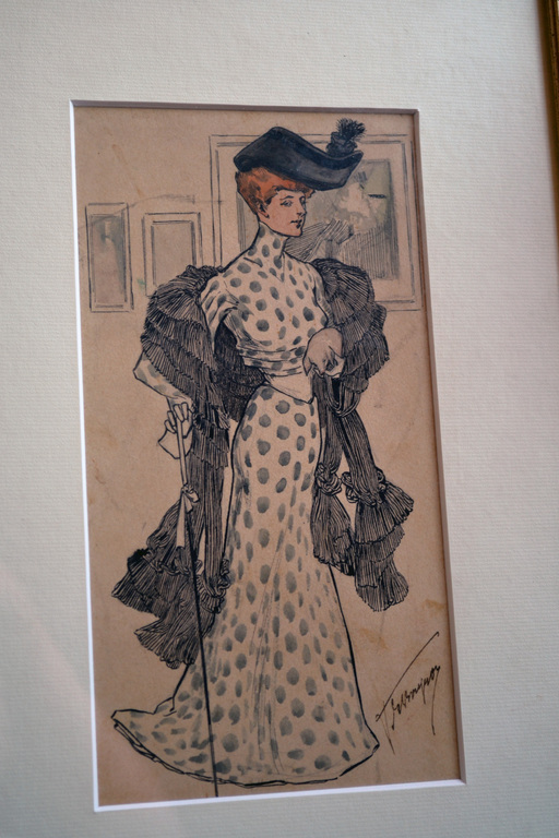 Art Nouveau - Jugendstil - oude Aquarel tekening - gesigneerd  kopen? Bied vanaf 195!