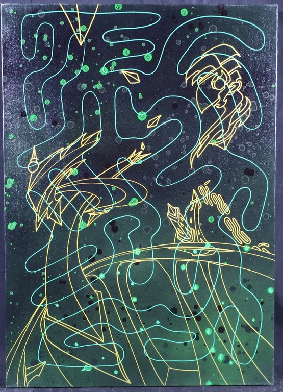 KOOR: Spray paint op doek, Lime light kopen? Bied vanaf 200!