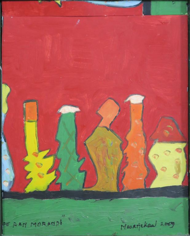 Meertje Kaal: Acryl op board, De pan Morandi - Ingelijst kopen? Bied vanaf 1!
