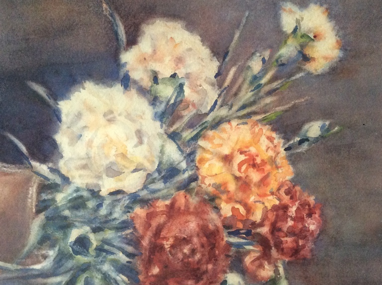 Aquarel 40 x 52 cm in lijst 52 x 64 cm sign.r.o. kopen? Bied vanaf 45!