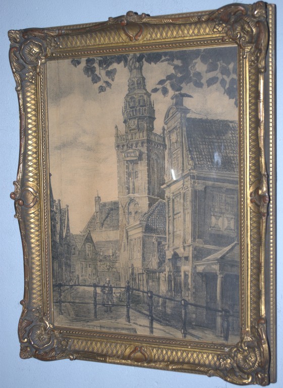 litho van Monnikendam in een Heijdenrijk lijst kopen? Bied vanaf 1!