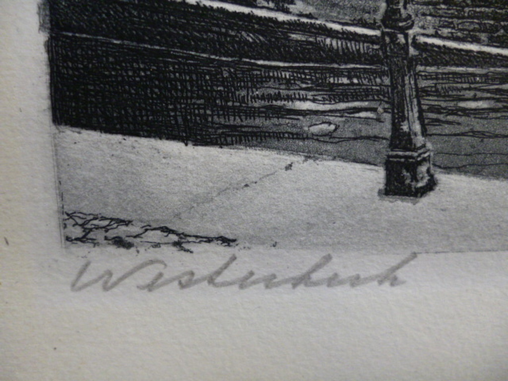 Cornelis Brandenburg - ets - Westerkerk kopen? Bied vanaf 30!