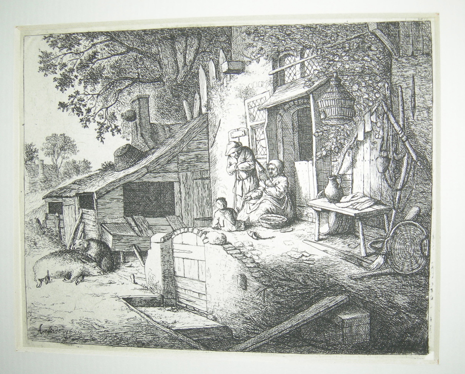 Anonymus, naar ets van Adriaan van Ostade: De spinster kopen? Bied vanaf 20!