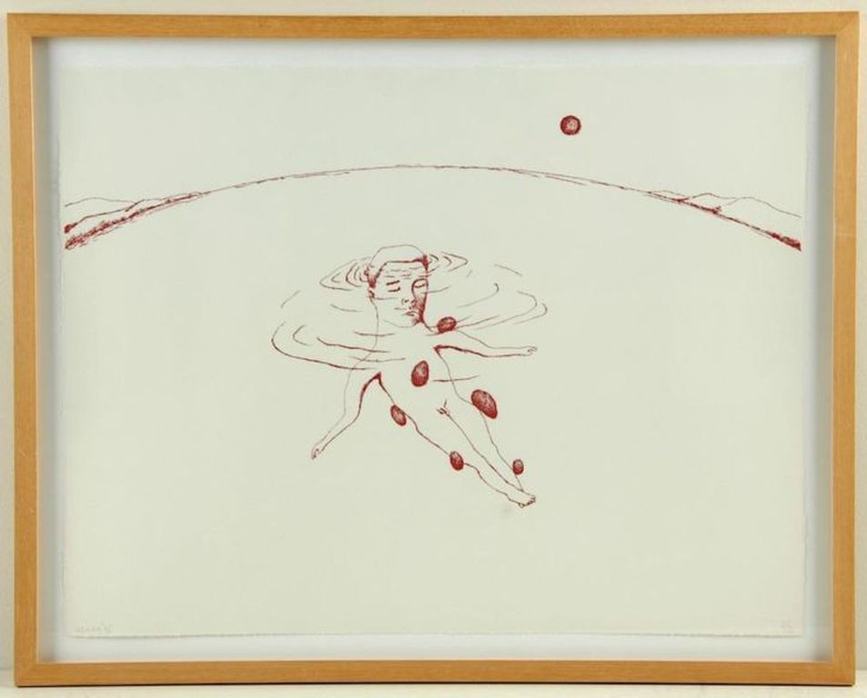 Hans van der ham - de dagen van mercurius 5 - litho - 60x75 verkocht voor € 55!