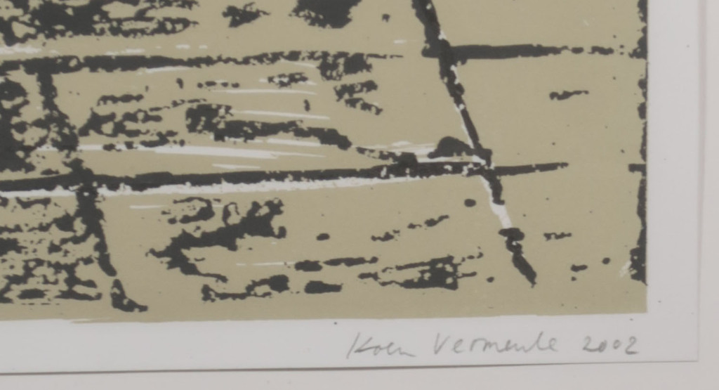 Koen Vermeule: Zeefdruk, Z.T. (Twee figuren) - Ingelijst kopen? Bied vanaf 50!