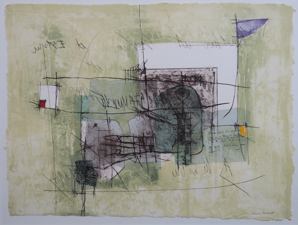 Bernard Remusat: Carborundum, Sexto - Ingelijst verkocht voor € 100!