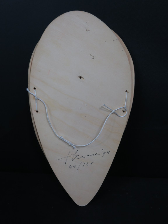 Johan Claassen: Zeefdruk op multiplex constructie, P.M. en de molen te Uden bij  kopen? Bied vanaf 100!