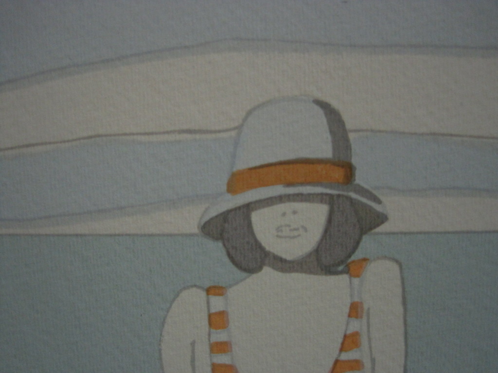 Leuke handgekleurde Litho "Jonge vrouw in badpak" gesigneerd francoise Martinell kopen? Bied vanaf 1!