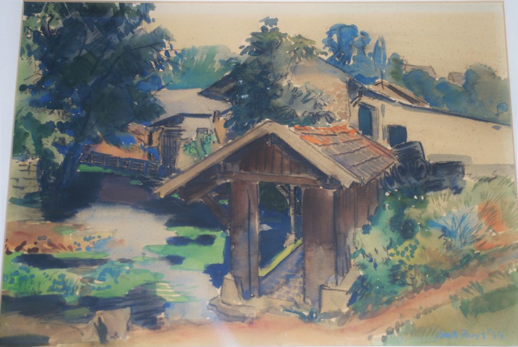 aquarel uit 1954 kopen? Bied vanaf 1!