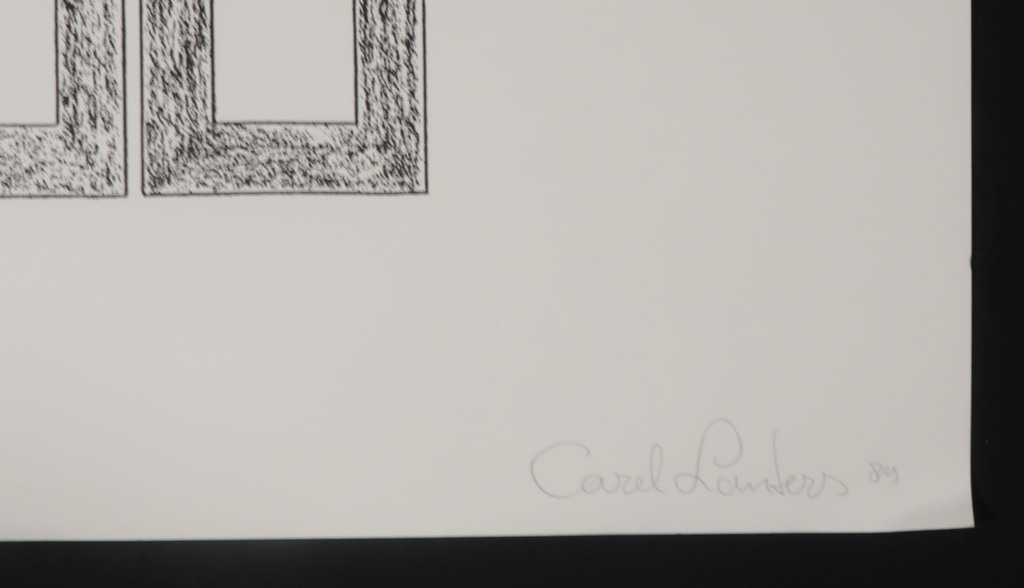 Lot met 4 Zeefdrukken van Carel Lanters: Cosmopolitisch I, II, III en V kopen? Bied vanaf 1!