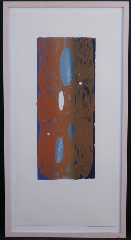 Joris Geurts: Houtsnede, Zonder titel (bruin) -Ingelijst kopen? Bied vanaf 40!