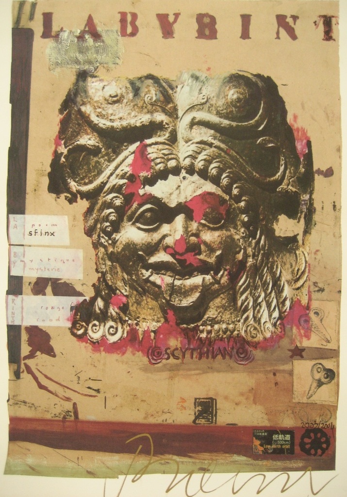 Gerti Bierenbroodspot - Labyrith - zeefdruk verkocht voor € 100!