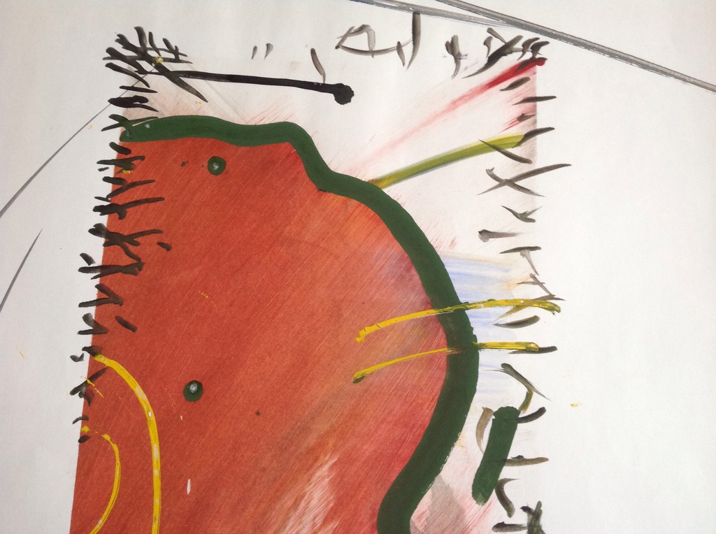 Gesigneerd, verf op papier  kopen? Bied vanaf 1!