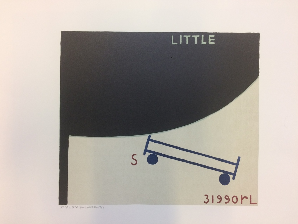 Reinier Lucassen, zeefdruk Little, in perfecte staat ui 1991: XIV/XX verkocht voor € 155!