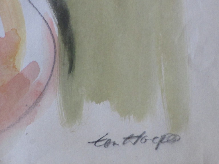 Bob ten Hoope, Zittende naakte vrouw, Gemengde techniek kopen? Bied vanaf 70!