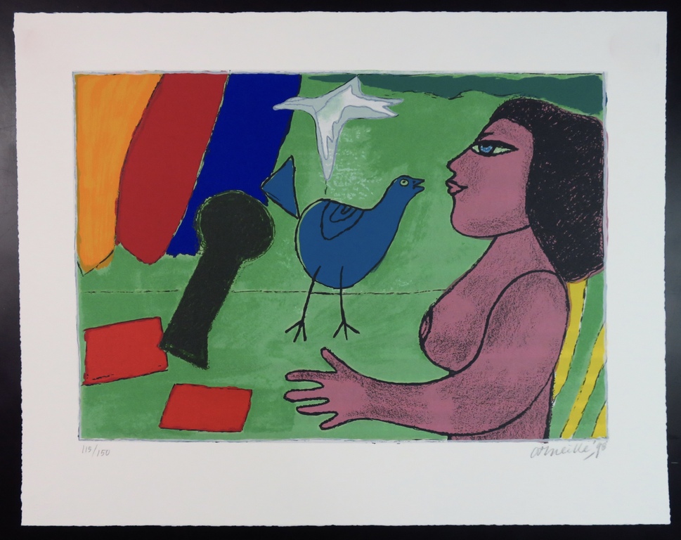 Corneille: Zeefdruk, Zonder titel verkocht voor € 130!