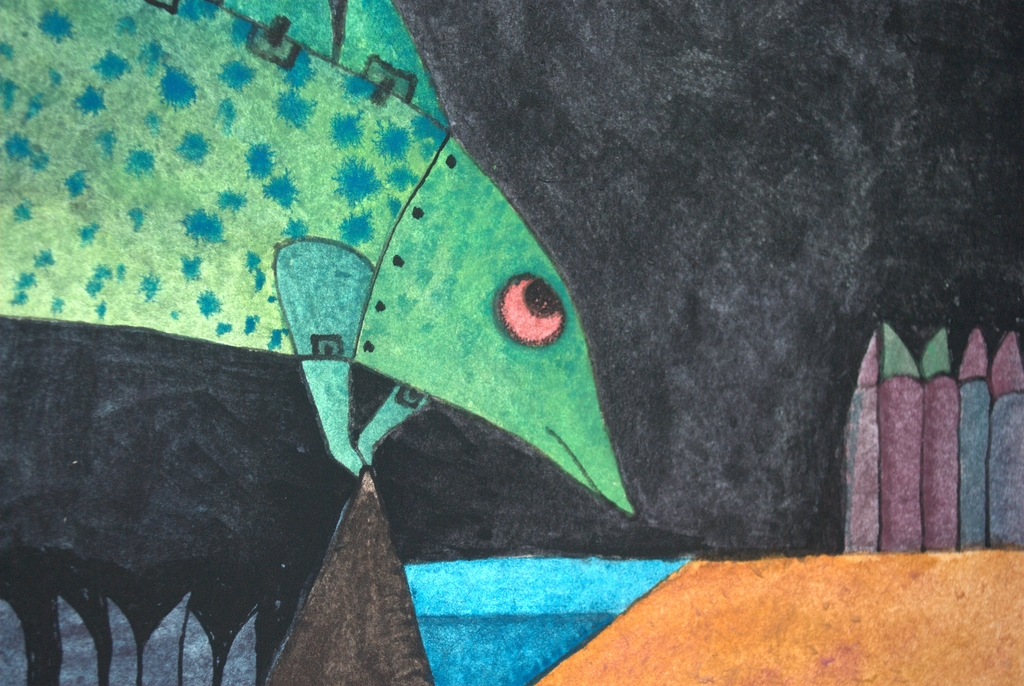 grote gesigneerde aquarel van Jan Houwe Kuiper kopen? Bied vanaf 75!