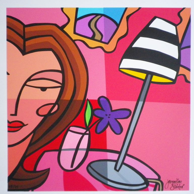 Jacqueline Schafer - Zeefdruk, handgesigneerd op voorzijde kopen? Bied vanaf 1!