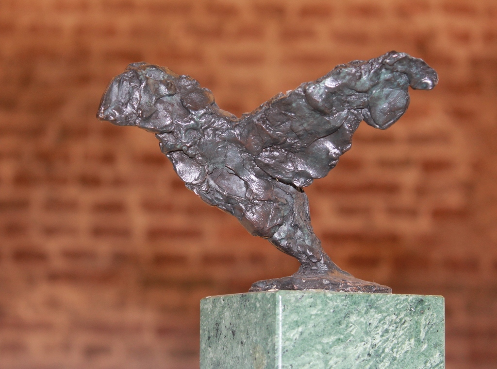 JOHANN VAN DEN NOORT, “Papagaaiduiker” 2007, Bronze. kopen? Bied vanaf 100!