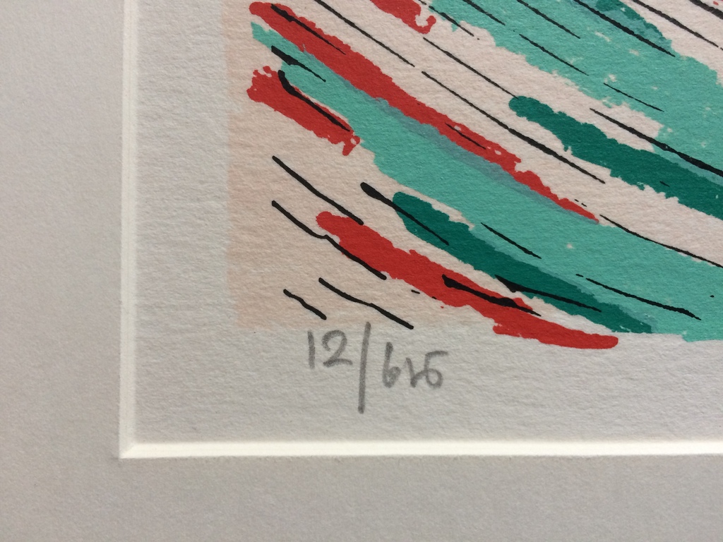 Hans Wap, zeefdruk 'Two Cones' 1988 kopen? Bied vanaf 20!