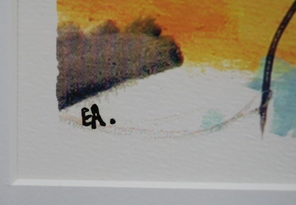 Peter Klashorst: Zeefdruk, Just 1 dollar - Ingelijst kopen? Bied vanaf 50!