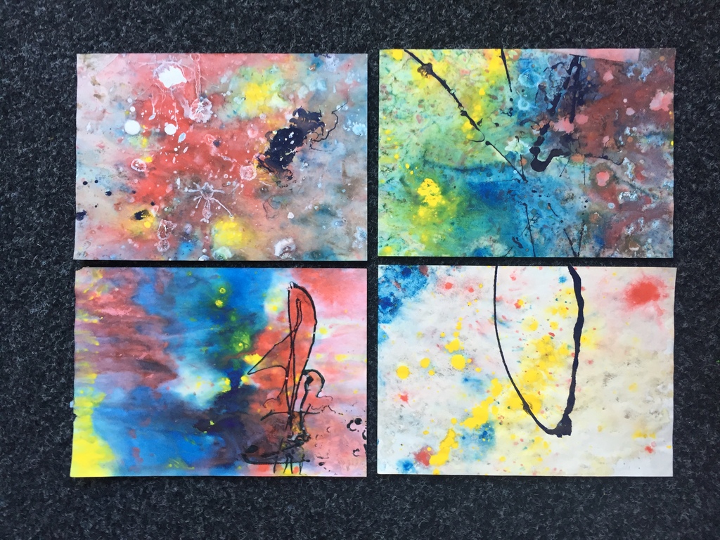 4 x THEO NIERMEIJER, Gemengde technieken/gouache op papier kopen? Bied vanaf 1!