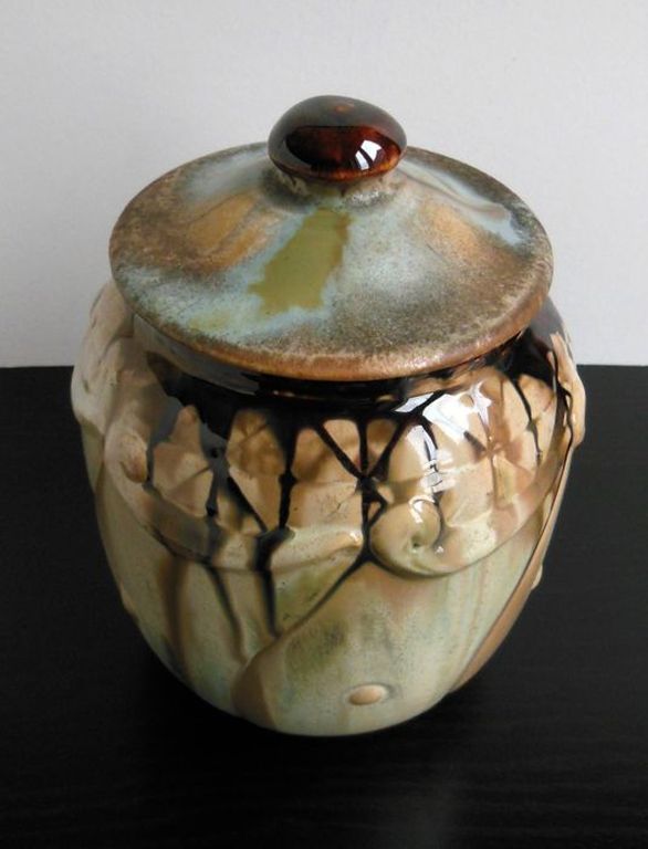 Faïenceries de Thulin - grote art nouveau dekselschaal kopen? Bied vanaf 1!