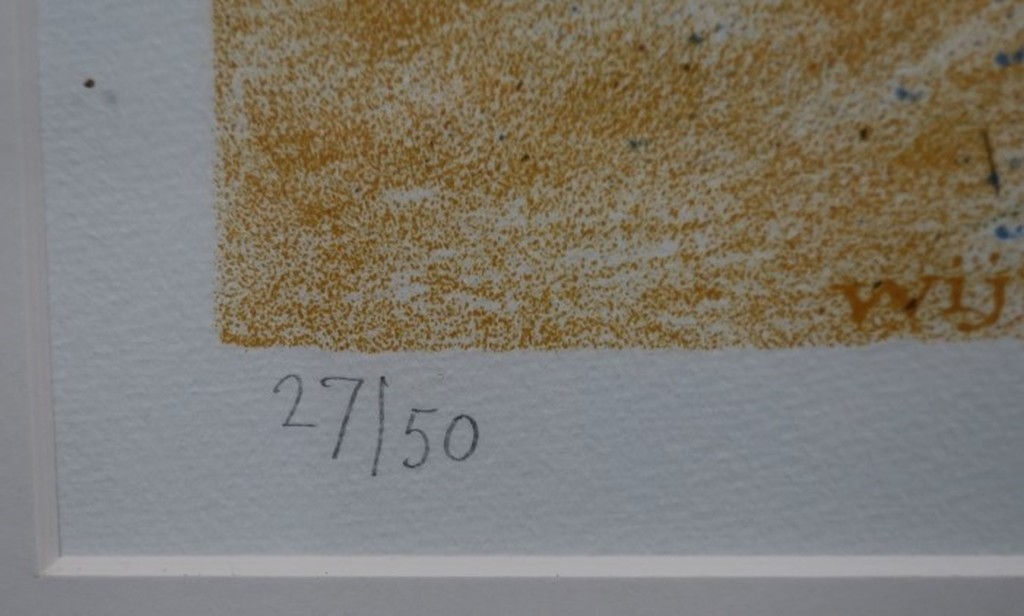 Nicolaas Wijnberg: Litho, Dorpsgezicht - Ingelijst kopen? Bied vanaf 80!