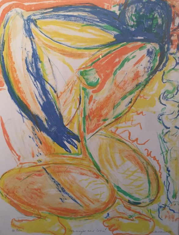Paul de Lussanet, Lithografie, gesigneerd, ingelijst achter glas kopen? Bied vanaf 110!