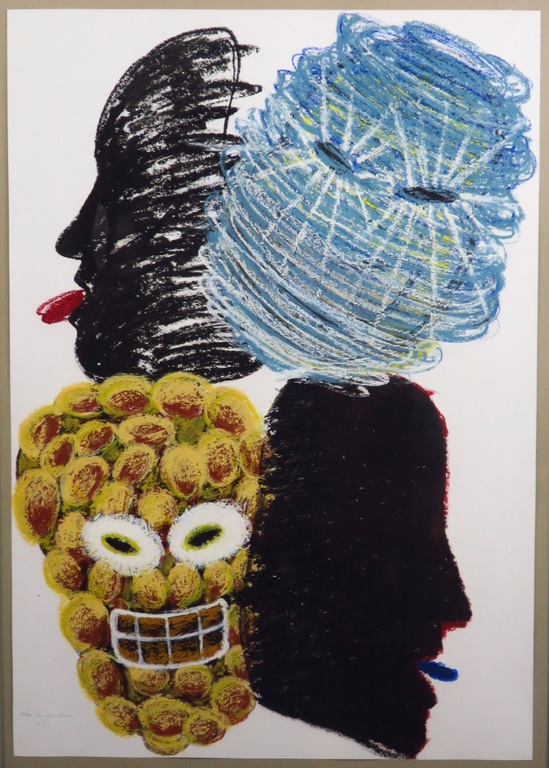 Albert van der Weide: Krijttekening, Zonder titel -Ingelijst (groot) kopen? Bied vanaf 20!