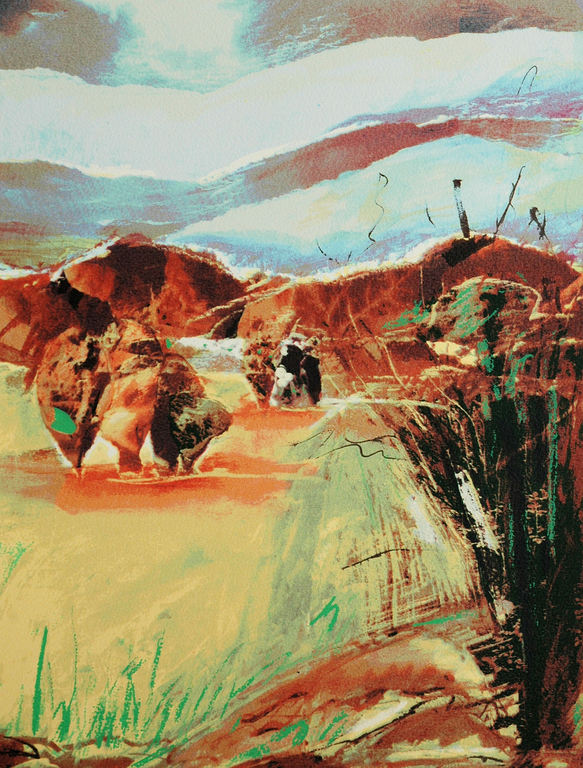 Annemiki Bok - Herfst - gesigneerde zeefdruk - 1992 verkocht voor € 35!