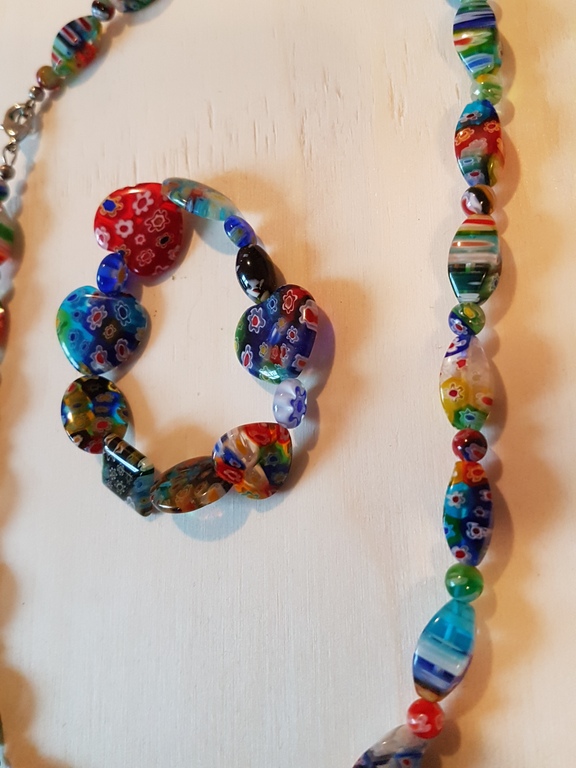 Ketting en armband Le murrine veneziane lot kopen? Bied vanaf 3!
